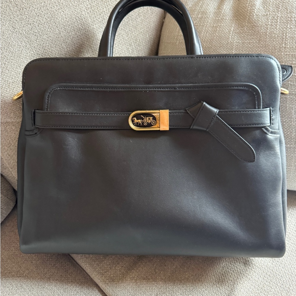 SOLD Coach Women’s Carryall Black with Gold Hardware